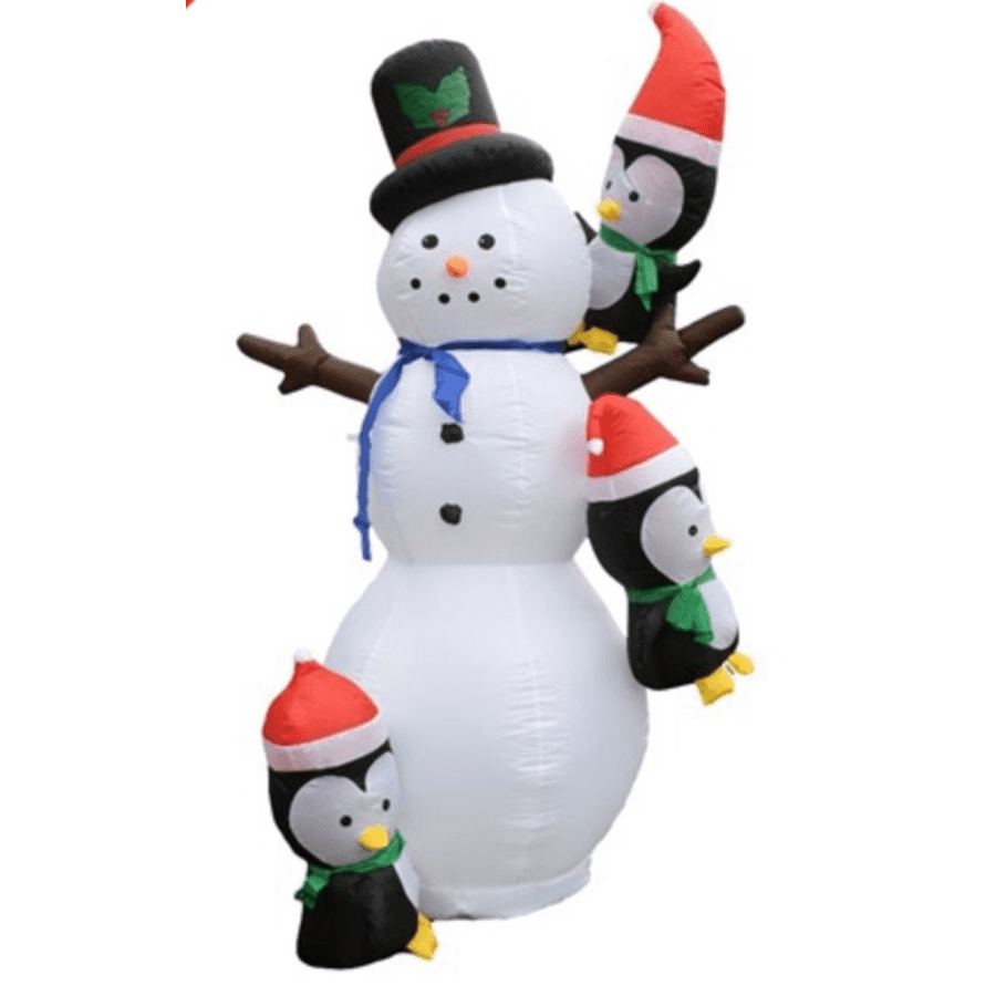 Aleko 7-Foot Giant Inflatable LED Snowman w/ Hanging Penguin Friends for $31 in app w/ Prime Aleko 7-Foot Giant Inflatable LED Snowman w/ Hanging Penguin Friends for $31 in app w/ Prime