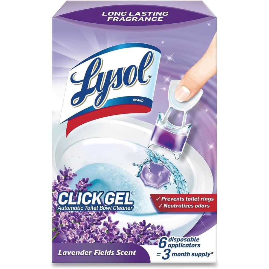 Lysol Click Gel Automatic Toilet Bowl Cleaner 6-Pack for $3.77 via Sub. & Save Lysol Click Gel Automatic Toilet Bowl Cleaner 6-Pack for $3.77 via Sub. & Save