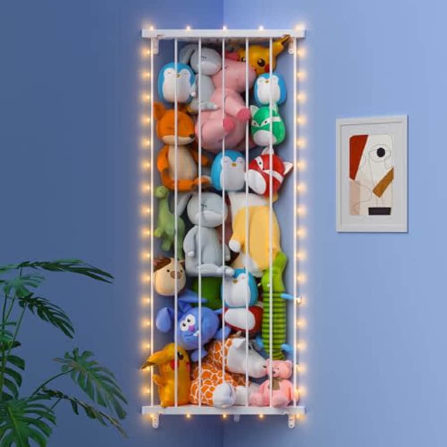 Corner Stuffed Animal Storage for $9 Corner Stuffed Animal Storage for $9