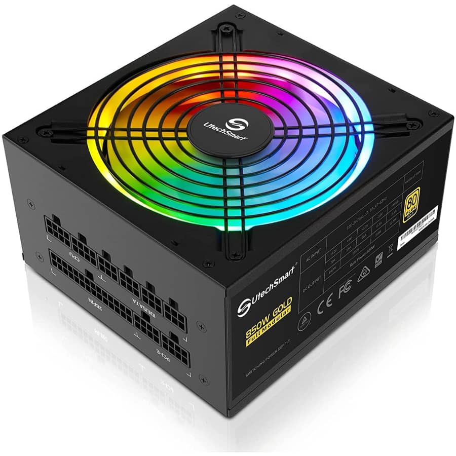 UtechSmart 850W 80 Plus Gold Modular Power Supply for $50