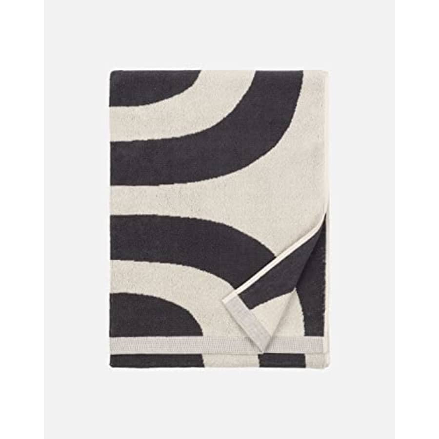 MARIMEKKO - Melooni Terry Cotton Bath Towel (Charcoal) for $52