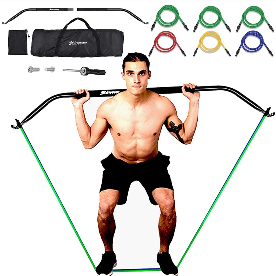 Shinyever Portable Bow Home Gym for $46