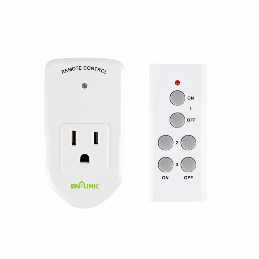 BN-Link 1,200W Wireless Electrical Outlet Switch with Remote Control for $13