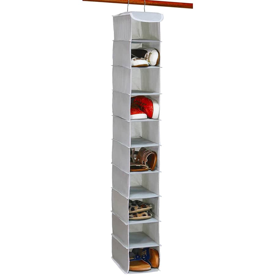 Simple Houseware 10-Shelf Hanging Shoe Organizer for $13 Simple Houseware 10-Shelf Hanging Shoe Organizer for $13