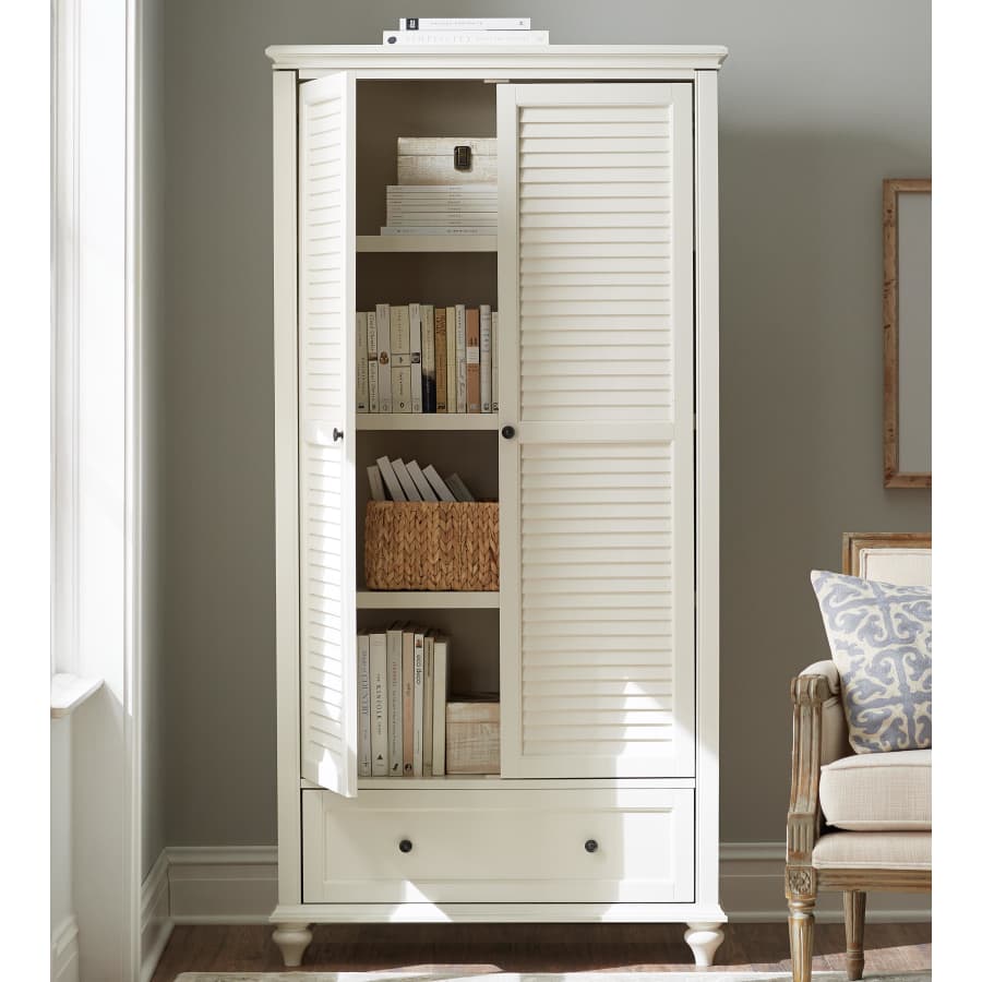 Home Decorators Collection Hamilton 72" 4-Shelf Louvered Door Bookcase for $412