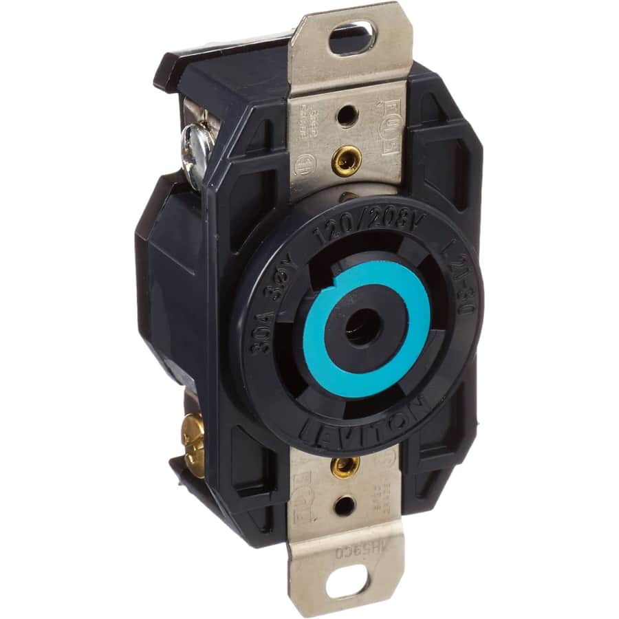 Leviton 30A 120V/208V 3PY Flush Mounting Locking Receptacle for $19