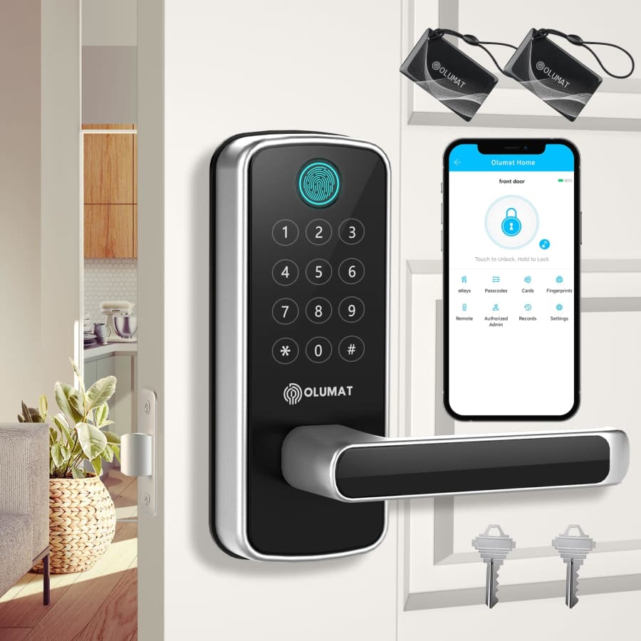 Olumat Keyless Entry Smart Fingerprint Door Lock for $78