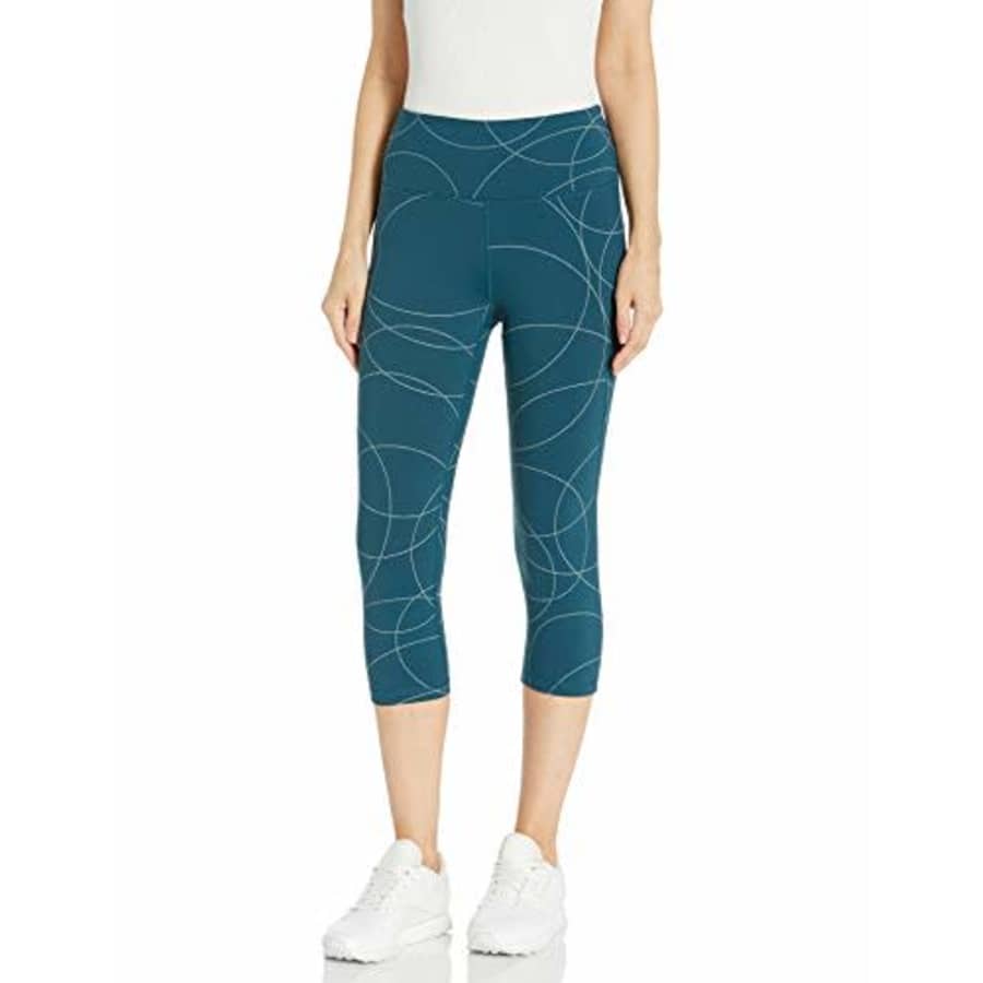 SHAPE activewear Women's Pirouhette Capri, Reflecting Pond, M for $22