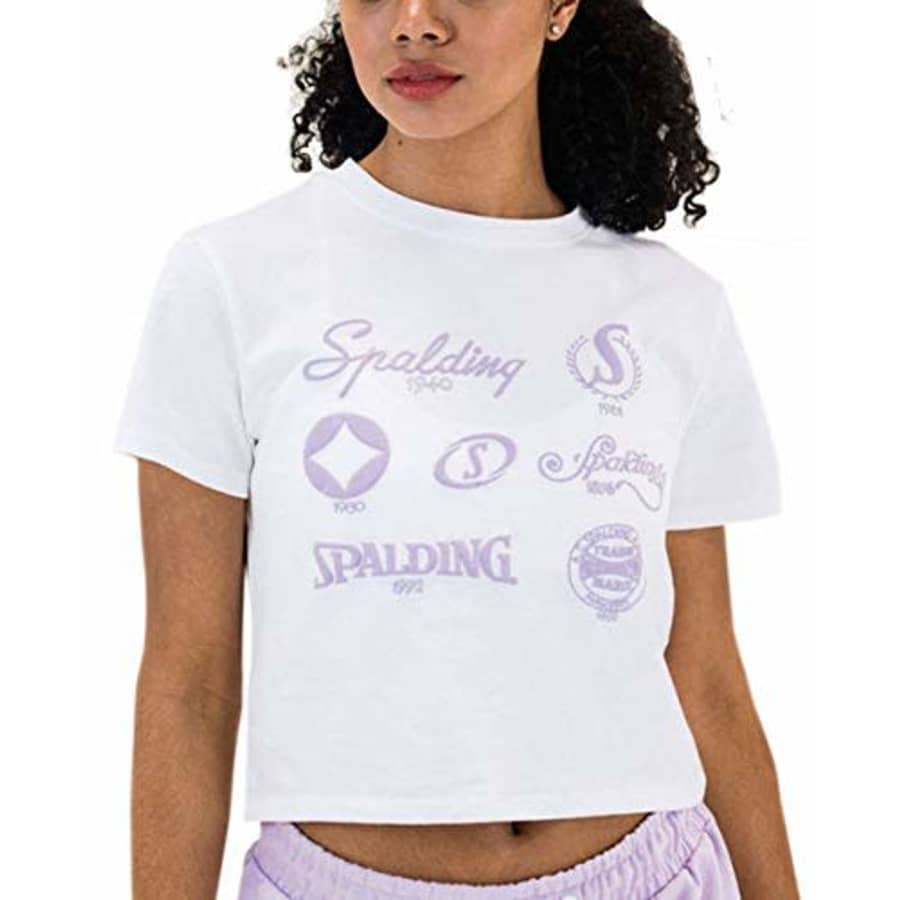 Spalding Women's Activewear Cotton Tee, White, L for $25 Spalding Women's Activewear Cotton Tee, White, L for $25