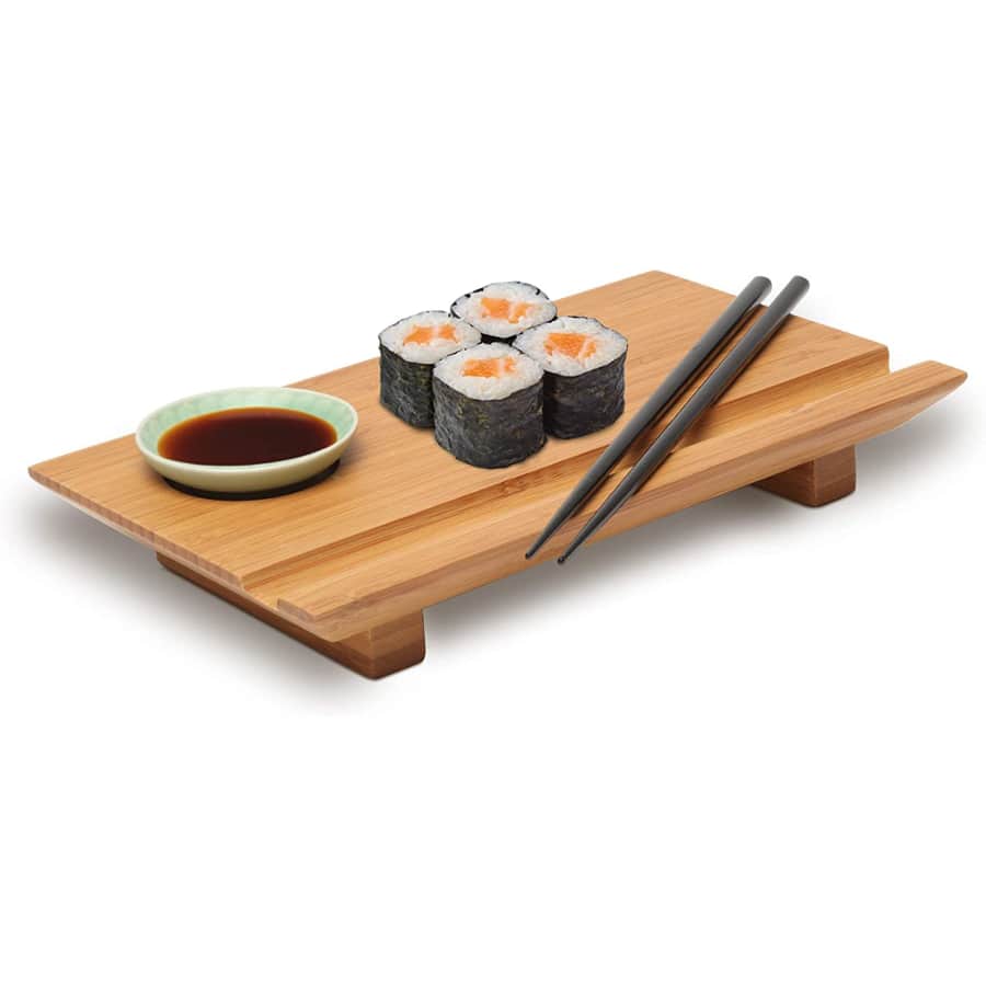Joyce Chen Bamboo Sushi Board Set for $16