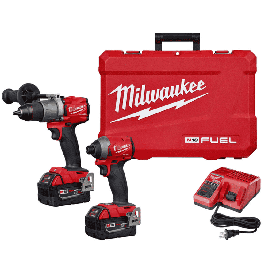 Milwaukee M18 18V Cordless Brushless Hammer Drill & Impact Driver Kit for $399 + free item