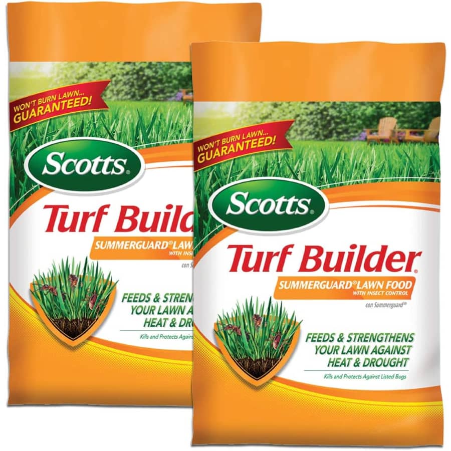 Scotts Turf Builder SummerGuard Lawn Food with Insect Control 2-Pack for $93