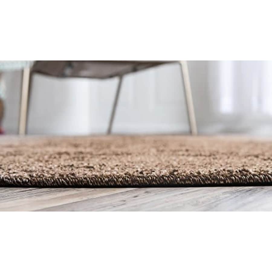 Unique Loom Del Mar Collection Contemporary Transitional Brown Round Rug (6' 0 x 6' 0) for $73 Unique Loom Del Mar Collection Contemporary Transitional Brown Round Rug (6' 0 x 6' 0) for $73