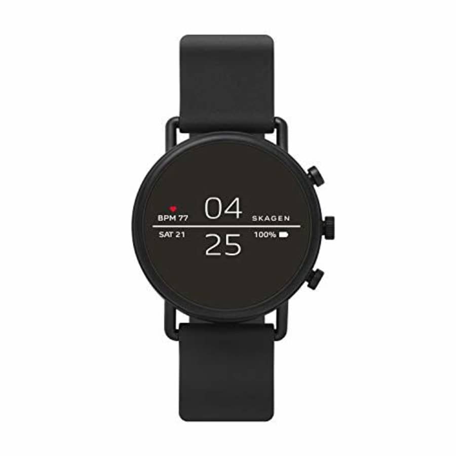 Skagen Connected Falster 2 Stainless Steel and Silicone Touchscreen Smartwatch, Color: Black for $275 Skagen Connected Falster 2 Stainless Steel and Silicone Touchscreen Smartwatch, Color: Black for $275
