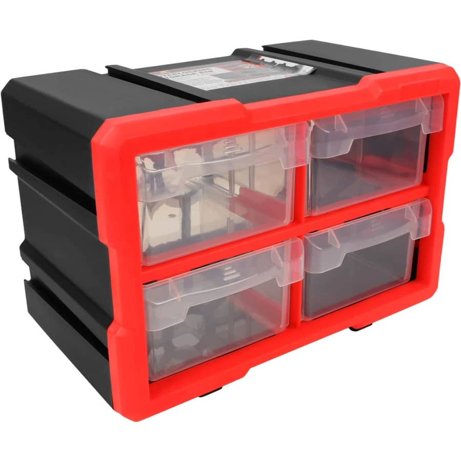 Performance Tool 4-Drawer Interlocking Storage for $25