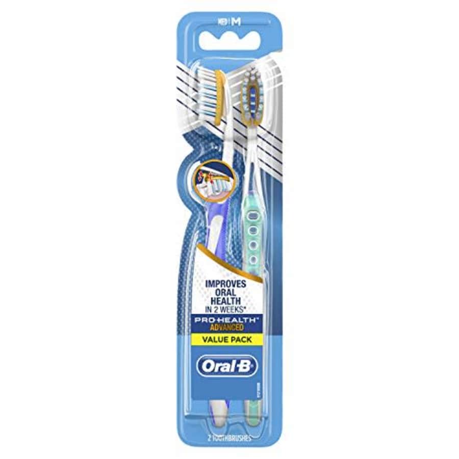 Oral-B Pro-Health Clinical Pro-Flex Toothbrush with Flexing Sides, 40M - Medium, 2 Count for $10