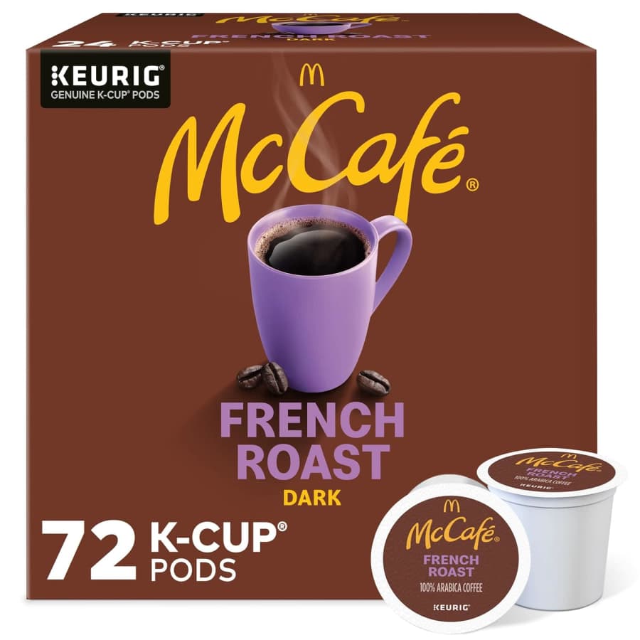 McCafe French Roast Keurig Single Serve K-Cup Pods 72-Count for $23 via Sub & Save