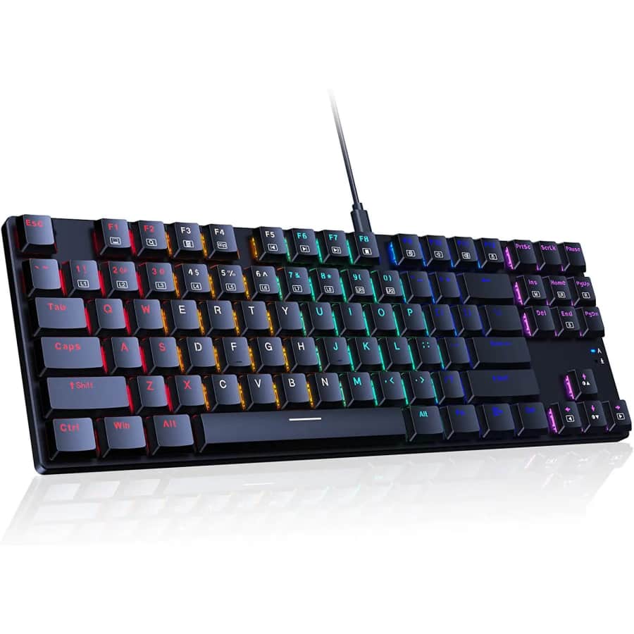 RisoPhy RGB-Backlit Mechanical Gaming Keyboard for $15