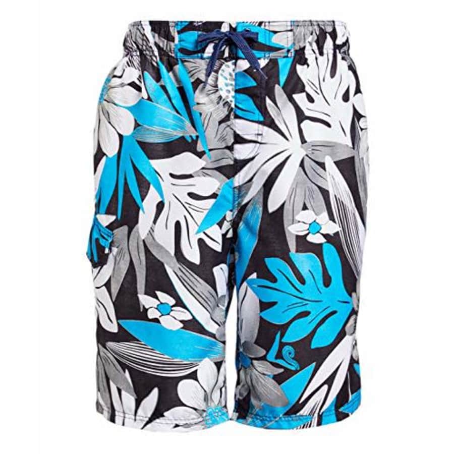 Kanu Surf Men's Miles Swim Trunks (Regular & Extended Sizes), Abacos Black, X-Large for $16