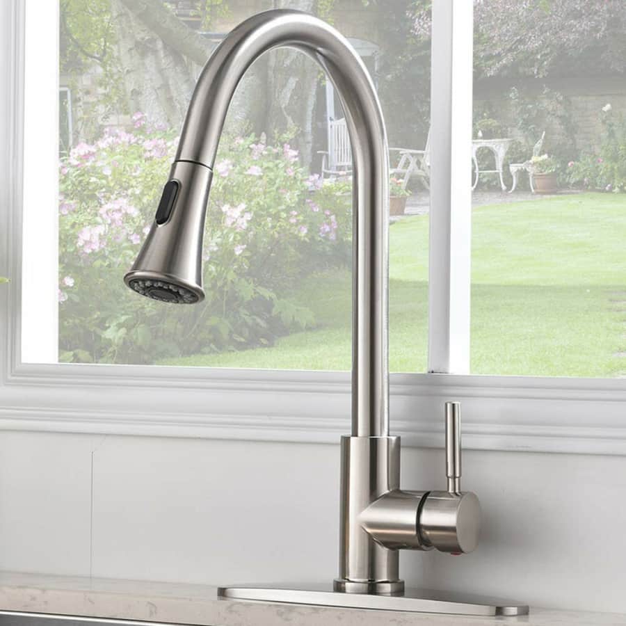 Friho Pull-Down Single Handle Kitchen Faucet for $58