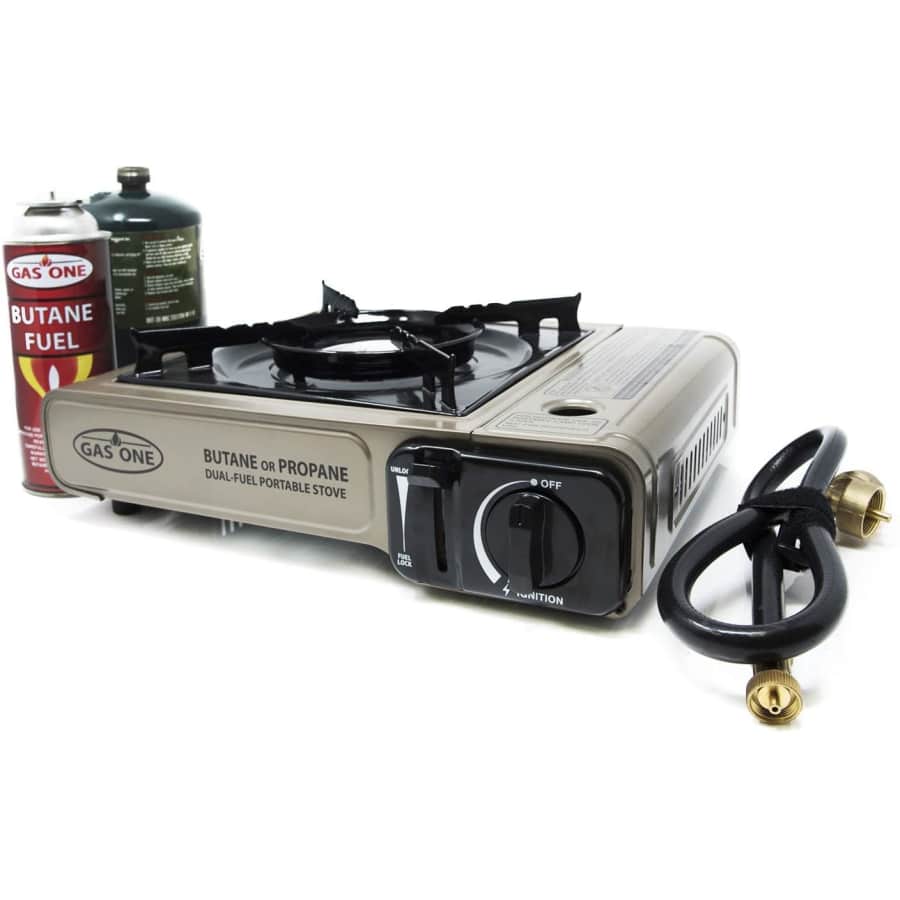 Gas One Propane or Butane Dual Fuel Portable Stove for $31