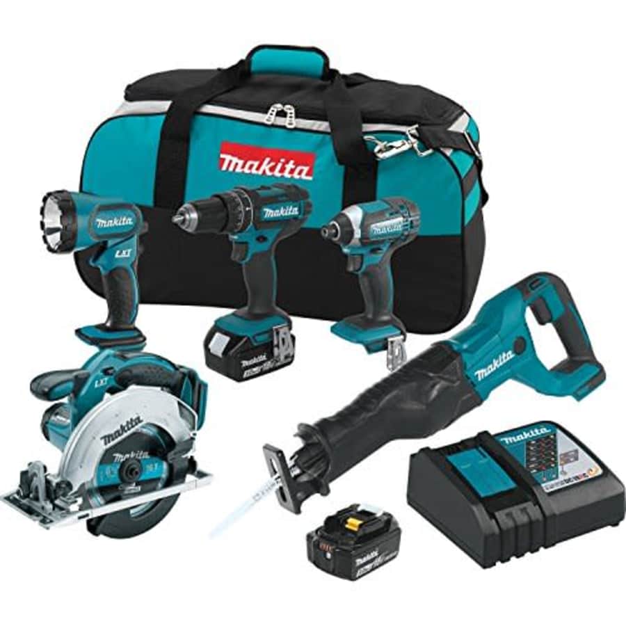 Makita XT505 18V LXT Lithium-Ion Cordless 5-Pc. Combo Kit (3.0Ah) for $677