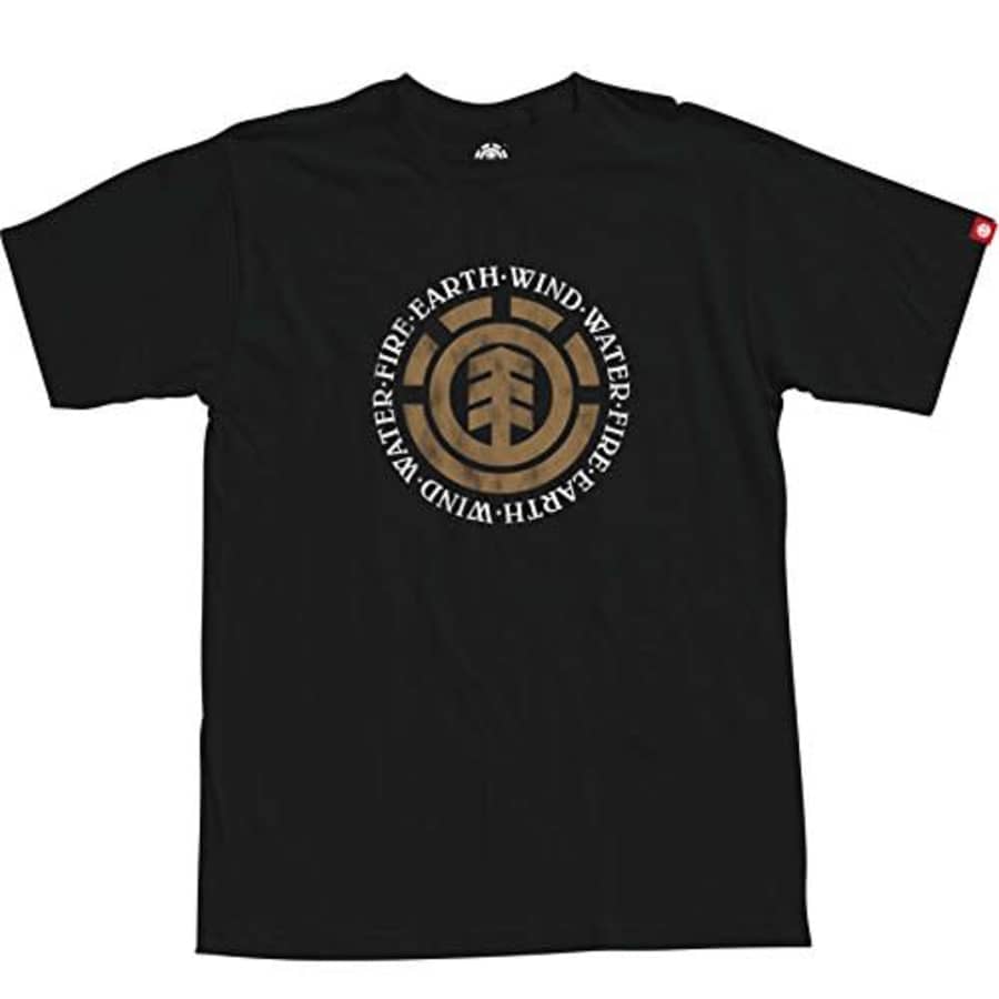 Element Men's Al Short Sleeve T-Shirt, Black, XX-Large for $18