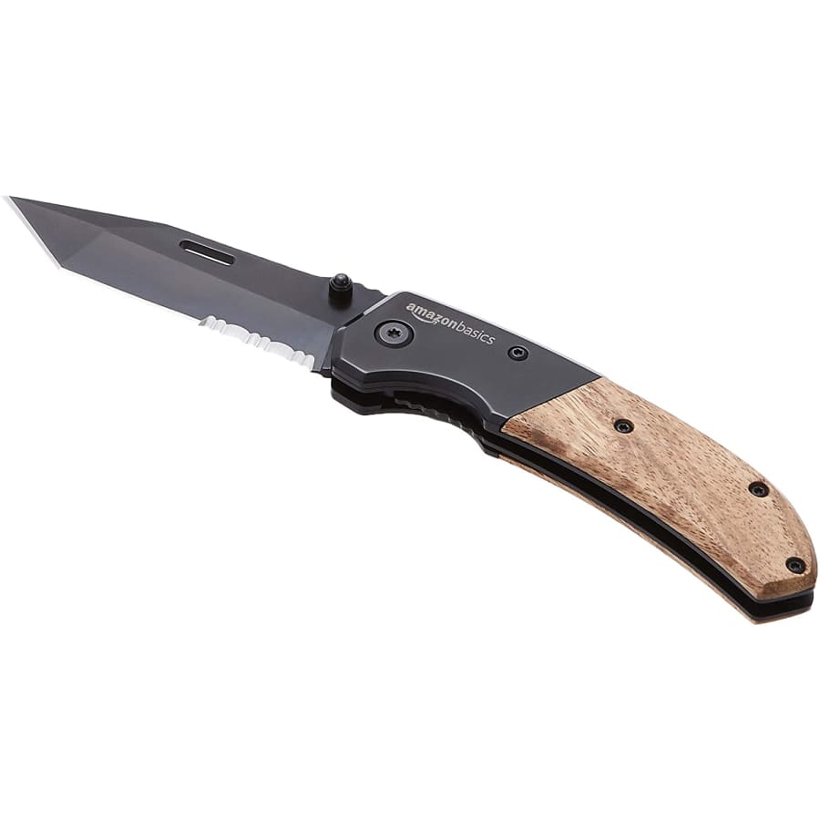 AmazonBasics Tactical Folding Pocket Knife for $8