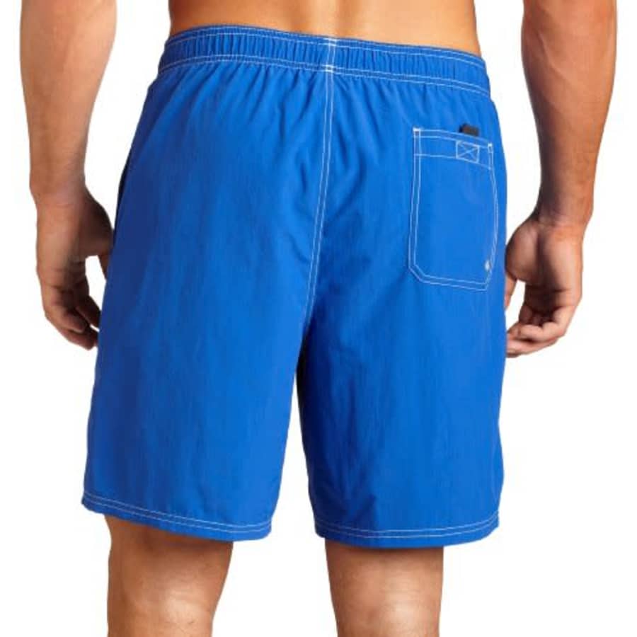 Nautica Men's Solid Nylon Swim Trunk,Cobalt,Large for $30