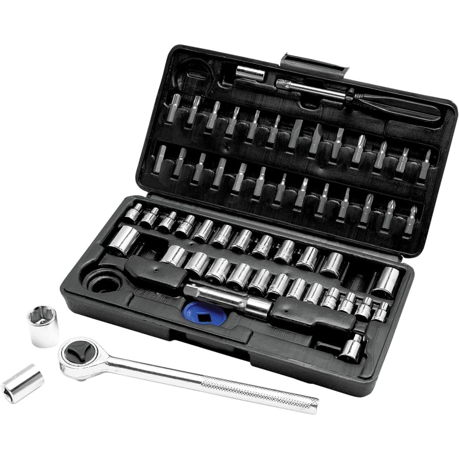 Performance Tool SAE/Metric 60-Piece Socket and Bit Set for $23