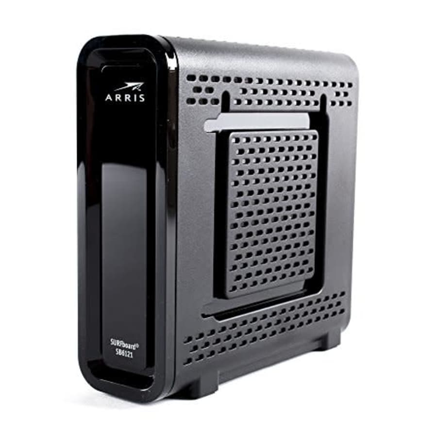 Arris ARRIS SURFboard SB6121 4x4 DOCSIS 3.0 Cable Modem (Renewed)-Black for $19 Arris ARRIS SURFboard SB6121 4x4 DOCSIS 3.0 Cable Modem (Renewed)-Black for $19