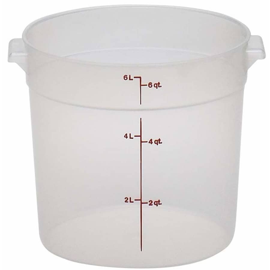 Cambro Camwear 6-Quart Round Food Storage Container for $12