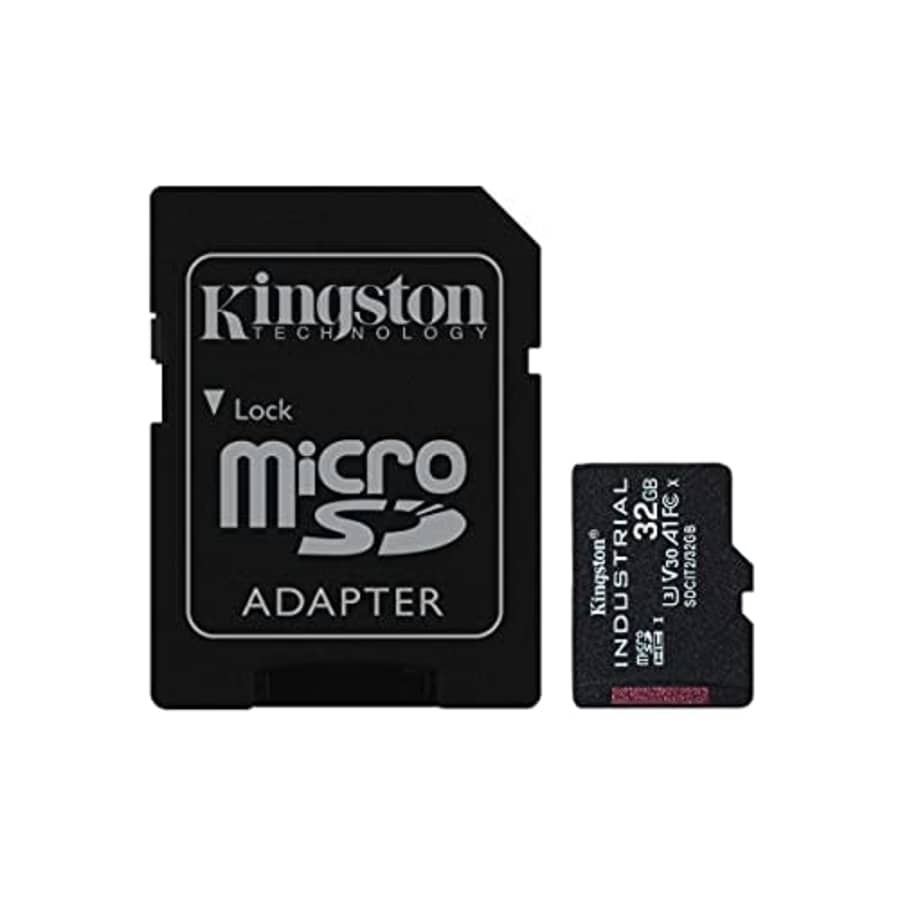Kingston Industrial 32GB microSDHC C10 A1 pSLC Card + SD Adapter SDCIT2/32GB for $29