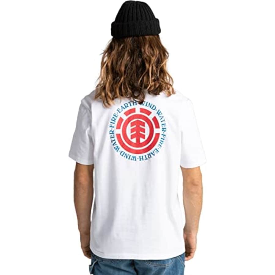 Element Men's Seal Short Sleeve Tee Shirt, Optic White, XX-Large for $20