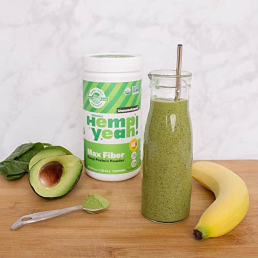 Manitoba Harvest Hemp Yeah! Organic Max with 13 g Fiber & 13 g Protein Powder, Unsweetened, 2.5 g for $21