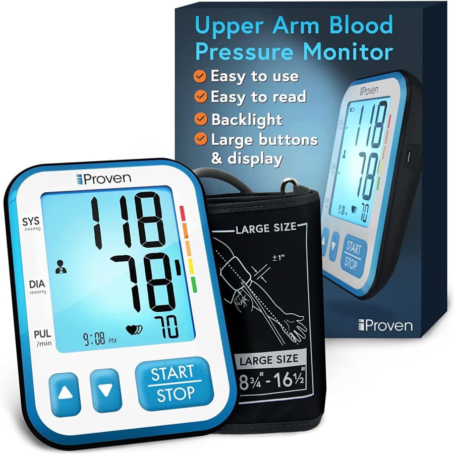 iProven Upper Arm Blood Pressure Monitor for $20