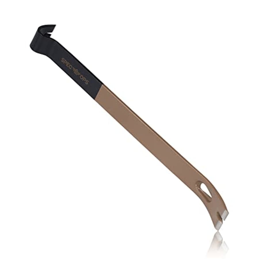 Spec Ops Tools 21" Flat Pry Bar Crowbar, Curved Rocker Head, Teardrop Nail Puller, High-Carbon for $14 Spec Ops Tools 21" Flat Pry Bar Crowbar, Curved Rocker Head, Teardrop Nail Puller, High-Carbon for $14