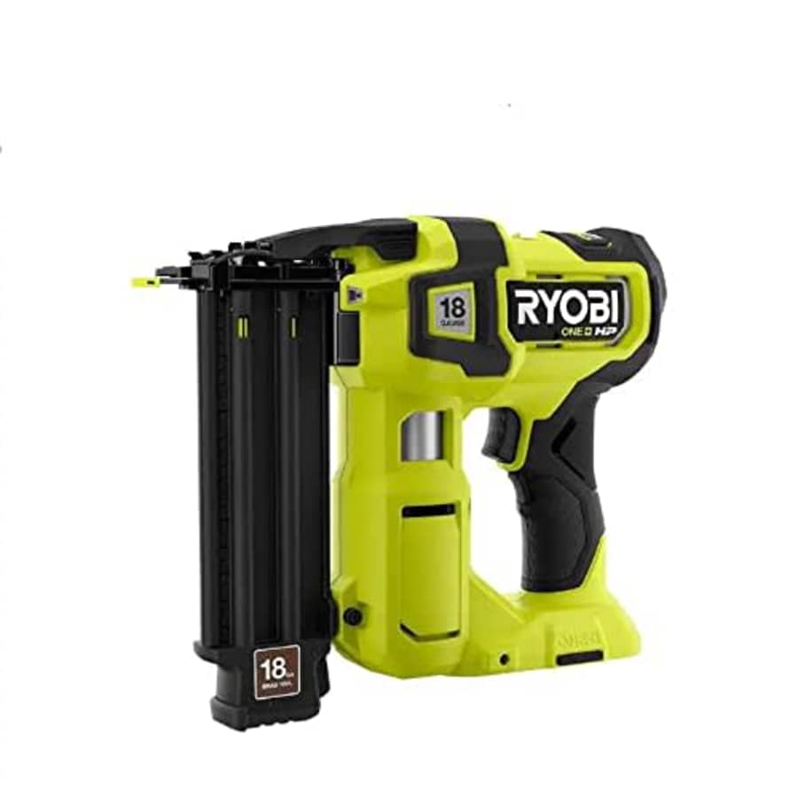 RYOBI P322 ONE+ HP 18V 18-Gauge Brushless Cordless AirStrike Brad Nailer (Tool Only) (RENEWED) for $128