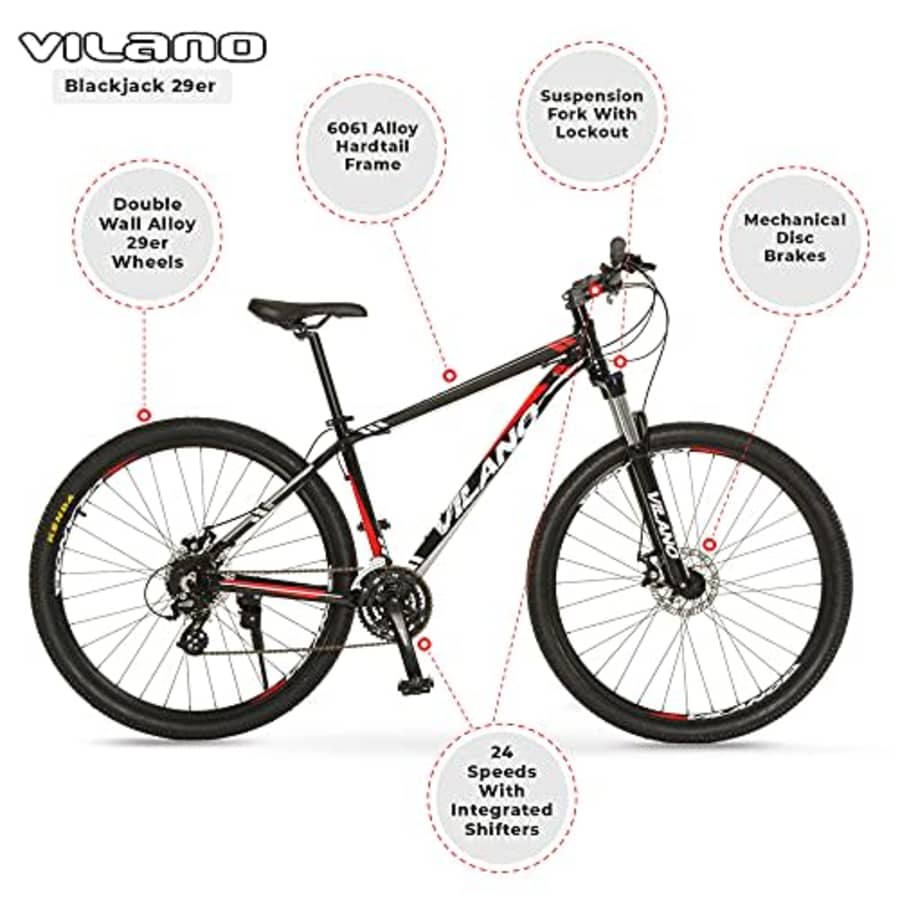 Vilano Blackjack 3.0 29er Mountain Bike MTB with 29-Inch Wheels for $369