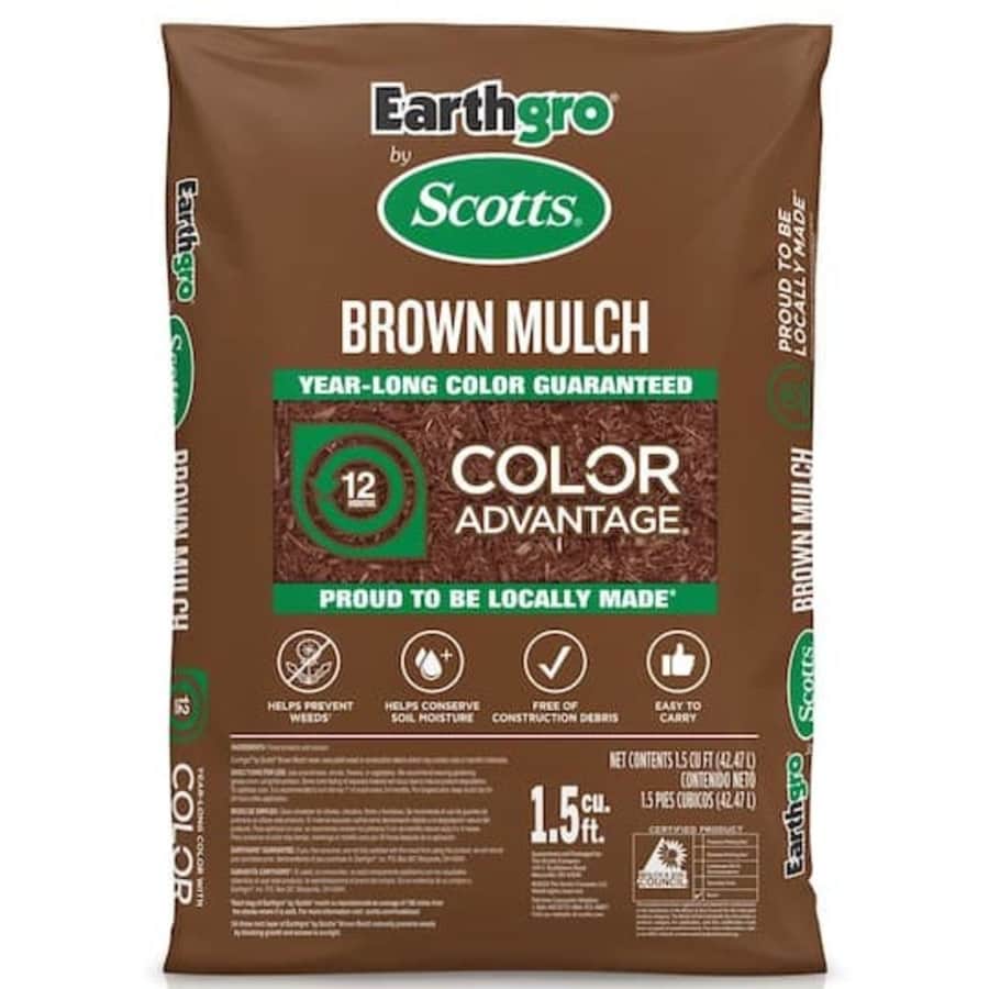 Scotts Earthgro 1.5-cu. ft. Bagged Wood Mulch: 5 for $10 Scotts Earthgro 1.5-cu. ft. Bagged Wood Mulch: 5 for $10