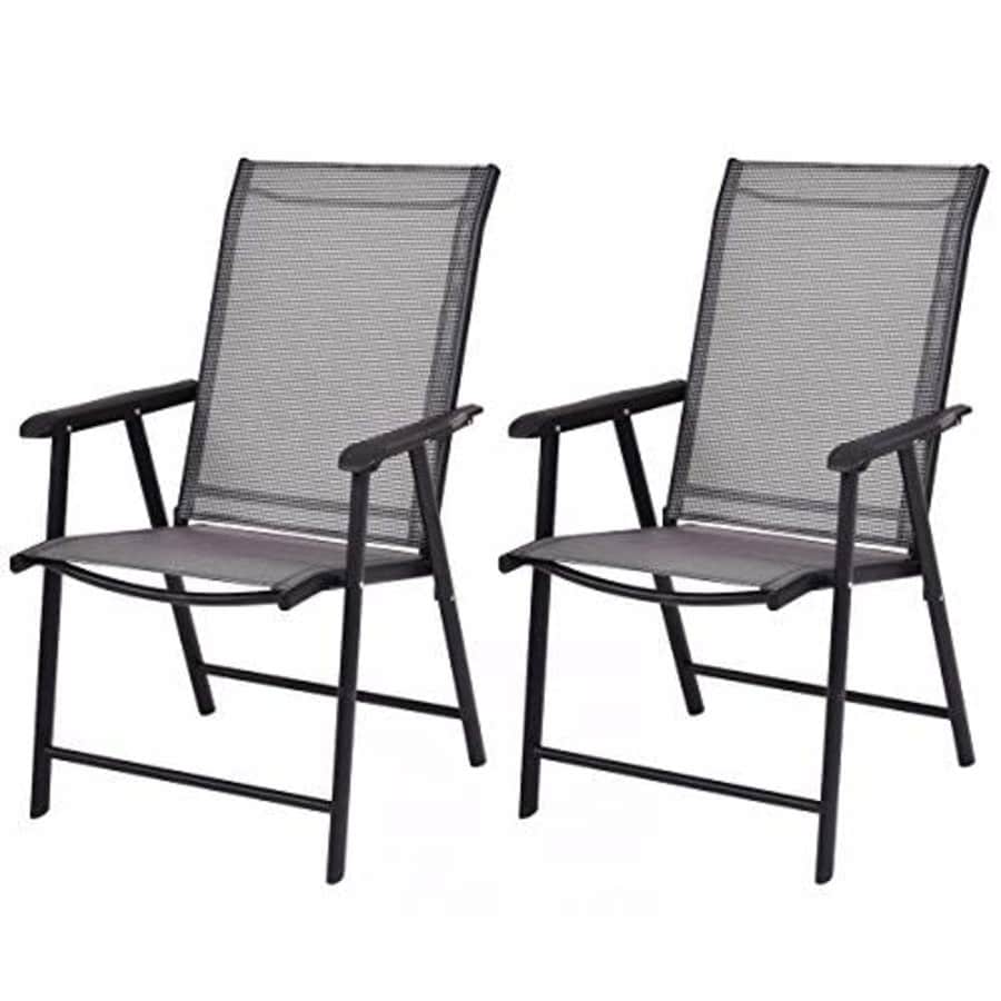 Giantex 2-Pack Patio Folding Chairs Portable for Outdoor Camping, Beach, Deck Dining Chair for $105