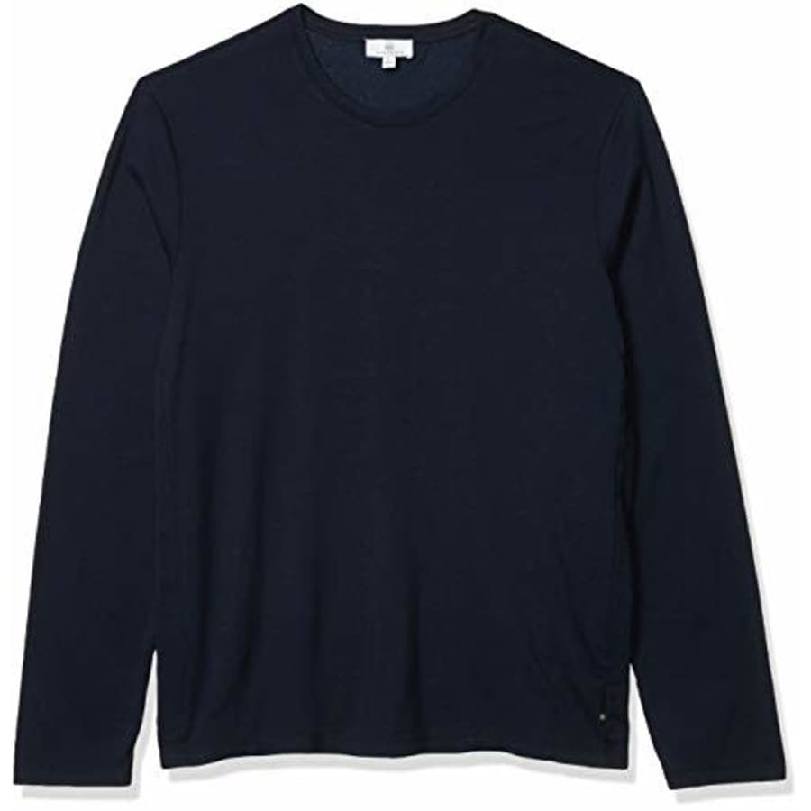 AG Adriano Goldschmied Men's The Clyde Long Sleeve Tee Shirt, True Navy, X-Small for $40