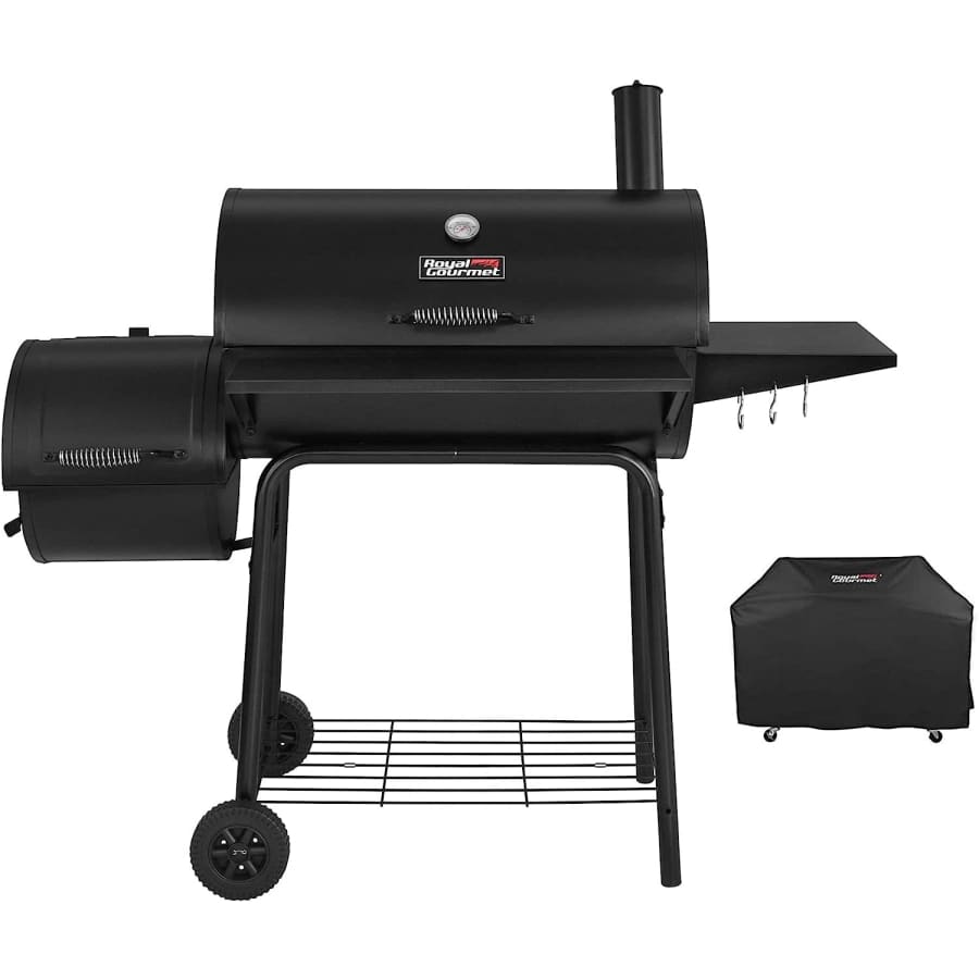 Royal Gourmet Charcoal Grill Offset Smoker w/ Cover for $150