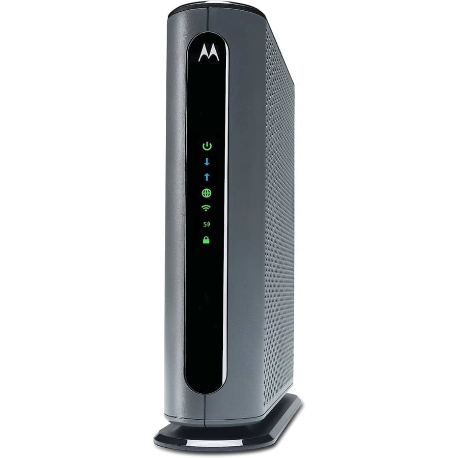 Motorola MG7700 24x8 Cable Modem Plus AC1900 Dual Band WiFi Gigabit Router with Power Boost, 1000 for $249