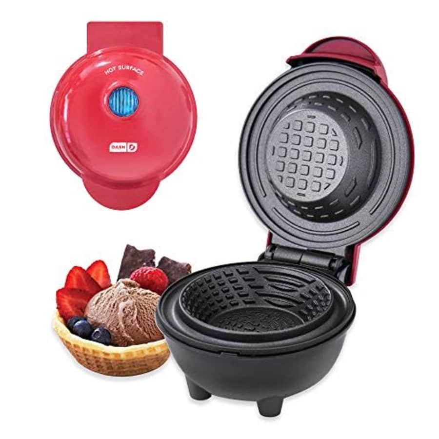 Dash DMWBM100GBRD04 Mini Waffle Maker for Breakfast, Burrito Bowls, Ice Cream and Other Sweet for $17 Dash DMWBM100GBRD04 Mini Waffle Maker for Breakfast, Burrito Bowls, Ice Cream and Other Sweet for $17