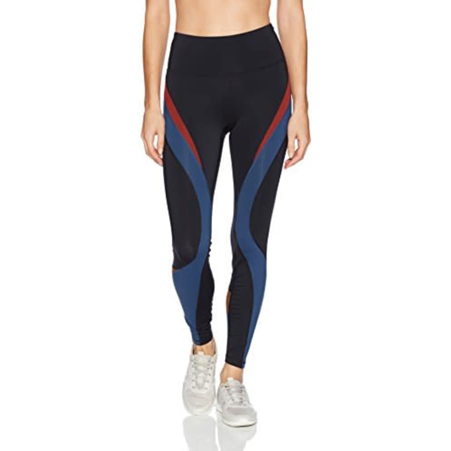 SHAPE activewear Women's Shadow Color Block Legging, Caviar Black/Insignia Blue, XL for $8 SHAPE activewear Women's Shadow Color Block Legging, Caviar Black/Insignia Blue, XL for $8