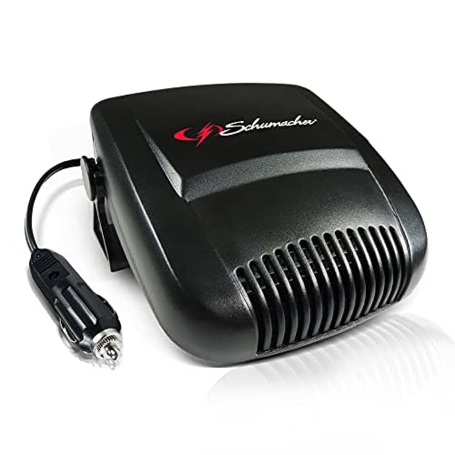 Schumacher Ceramic Heater and Fan for Cars - 12V, 150W - Defrosts and Defogs for $44 Schumacher Ceramic Heater and Fan for Cars - 12V, 150W - Defrosts and Defogs for $44
