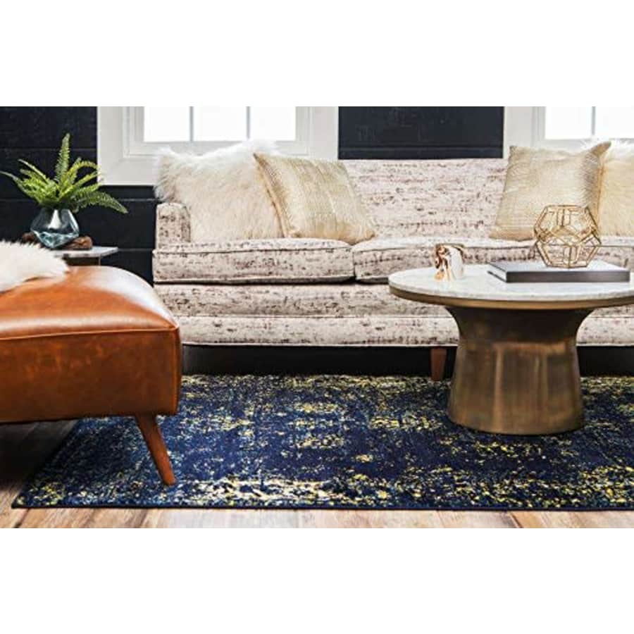 Unique Loom Sofia Collection Traditional Vintage Area Rug, 2' 2" x 3', Navy Blue/Yellow for $17 Unique Loom Sofia Collection Traditional Vintage Area Rug, 2' 2" x 3', Navy Blue/Yellow for $17