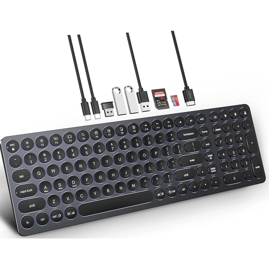 Kolude 9-in-1 Aluminum Keyboard w/ USB-C Docking Station for $140