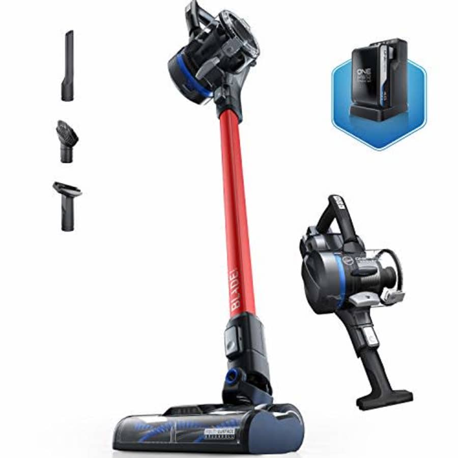 Hoover ONEPWR Blade MAX Multi Surface Cordless Stick Vacuum Cleaner, Lightweight, BH53352V, Red for $199